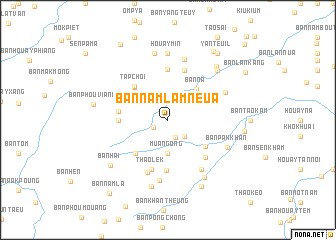 map of Ban Nam Lam Neua