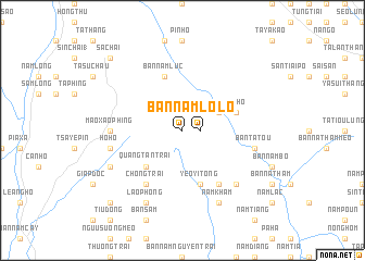 map of Ban Nam Lo