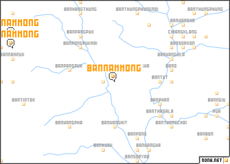 map of Ban Nam Mong