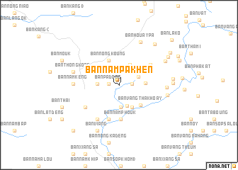 map of Ban Nampakhèn