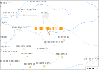 map of Ban Nam Sat Nua