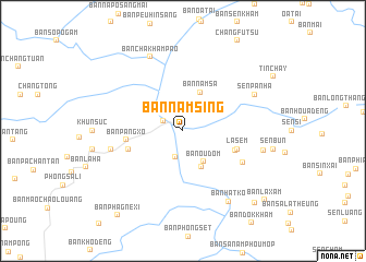 map of Ban Nam Sing