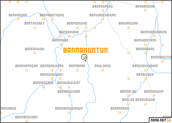 map of Ban Na Mun Tun