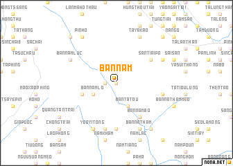 map of Bản Nam