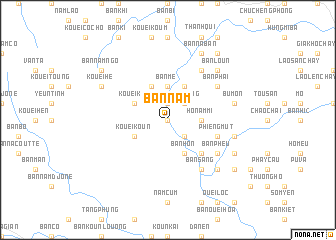 map of Bản Nam
