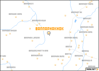 map of Ban Na Phak Hok