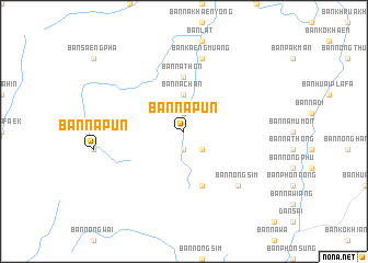 map of Ban Na Pun