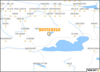 map of Bänneboda