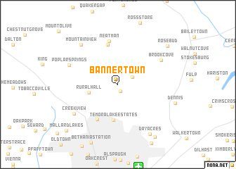 map of Bannertown