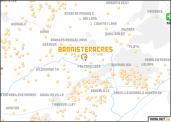 map of Bannister Acres