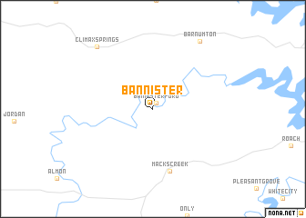 map of Bannister
