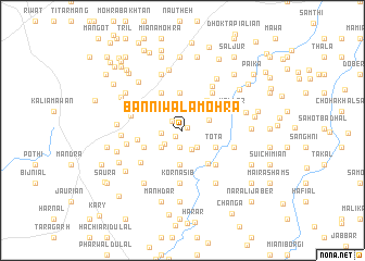 map of Bannīwālā Mohra