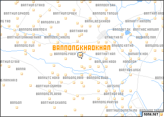 map of Ban Nong Khao Khan
