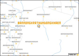 map of Ban Nong Krathum Dong Khaen