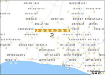 map of Ban Nong Phak Nam