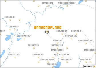 map of Ban Nong Pla Mo