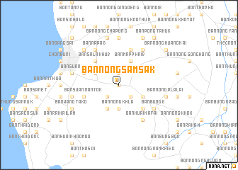 map of Ban Nong Sam Sak