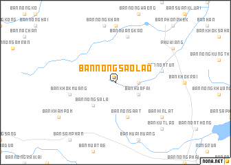 map of Ban Nong Sao Lao