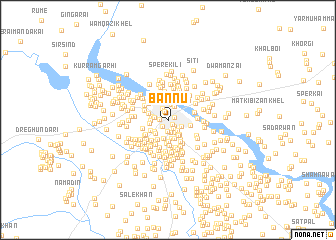 map of Bannu