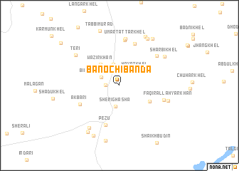 map of Banochi Bānda