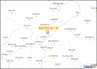 map of Banokoita