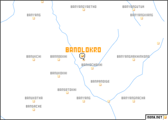 map of Ban Olo Kro