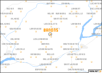 map of Banons