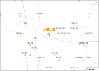 map of Banon