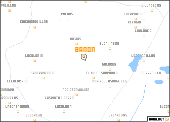 map of Bañón