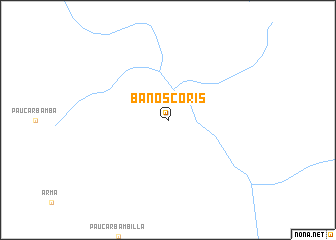 map of Baños Coris
