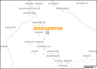 map of Baños de Arriba