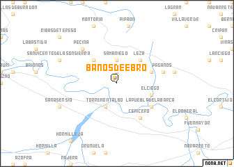 map of Baños de Ebro