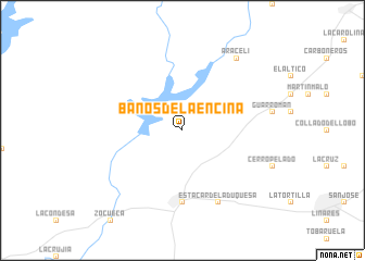 map of Baños de la Encina