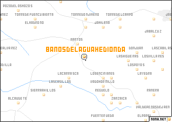 map of Baños del Agua Hedionda