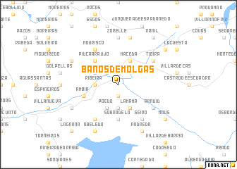 map of Baños de Molgas