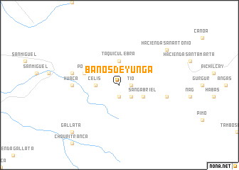 map of Baños de Yunga