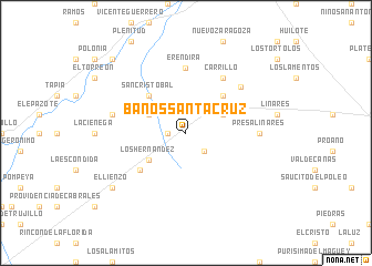 map of Baños Santa Cruz