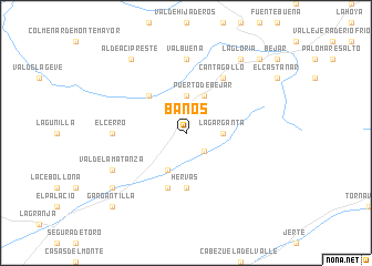 map of Baños