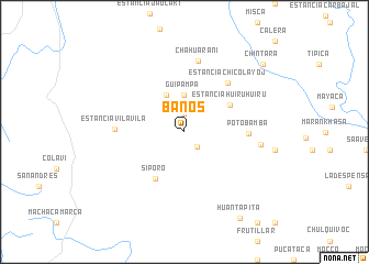 map of Baños