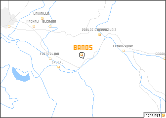 map of Baños