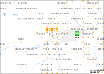 map of Baños