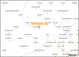 map of Banoualou