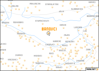 map of Banovci