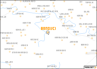 map of Banovci