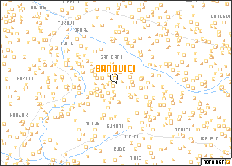 map of Banovići