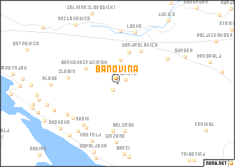 map of Banovina