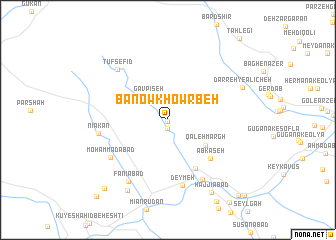 map of Banow Khowrbeh