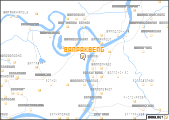 map of Ban Pak Beng