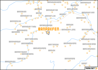 map of Ban Pakfèn