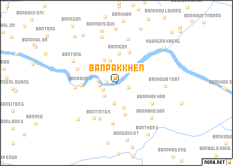 map of Ban Pakkhén